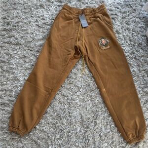 Rhude Tan Joggers with Logo